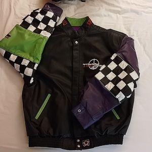 Jeff Hamilton Leather Bomber Jacket (Team Baja "speed changes you'")